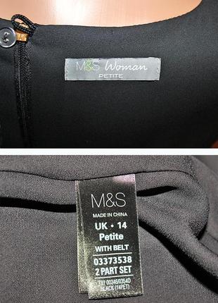 Шикарное офисное платье на шифоновой подкладке marks & spencer4 фото