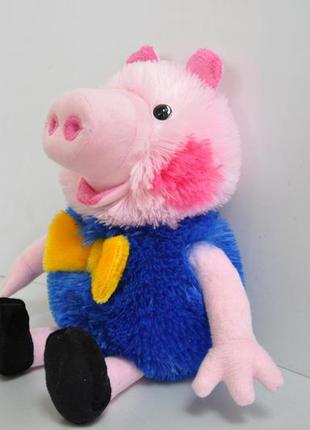 М'яка іграшка "свинка джордж" 40 х 30 см синій