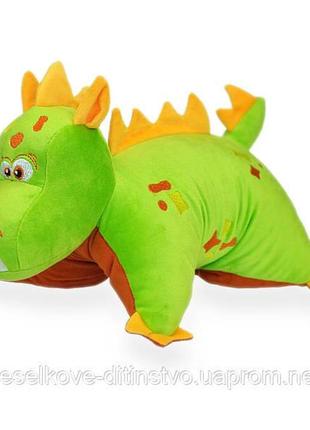 Дракон зелений подушка-трансформер 35х39 см
символ року 2024