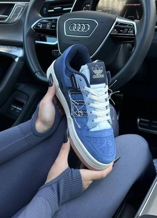 Жіночі кросівки adidas forum 84 low / адідас / демісезонні / весняні, літні, осінні / взуття / шкіра, замша / білі, чорні, сірі, бежеві, сині6 фото