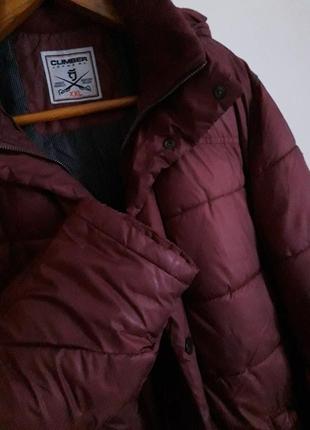 Оригинальная эффектная стёганая зимняя дутая куртка/пуффер/пуховик марсала турция climber.7 фото