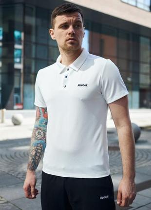 Футболка polo reebok білий