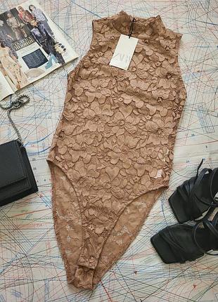 Мереживний боді zara/блуза/майка