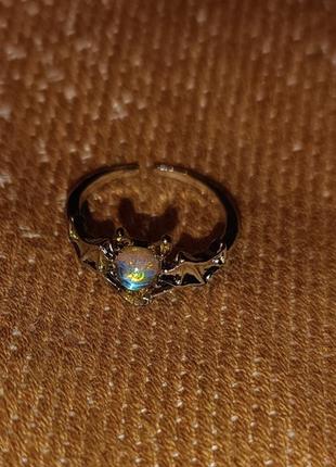 Модное регулируемое кольцо с камнем дьяволенок 😈4 фото