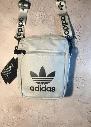 Сумка через плечо adidas originals festival красная унисекс, барсетка адидас, сумочка мессенджер9 фото
