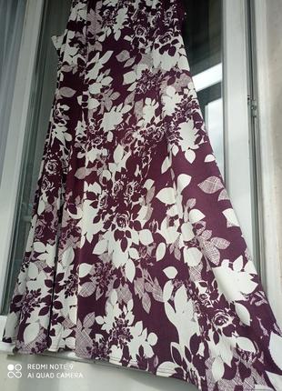 Сукня міді в квітковий принт2 фото