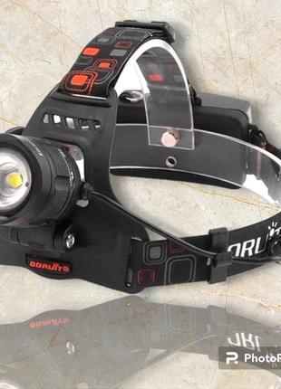 Налобний ліхтар bailong bl-t32-p50, потужний налобний світлодіодний ліхтарик на голову, три режими2 фото