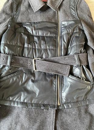 Стильное шерстяное пальто трансформер4 фото