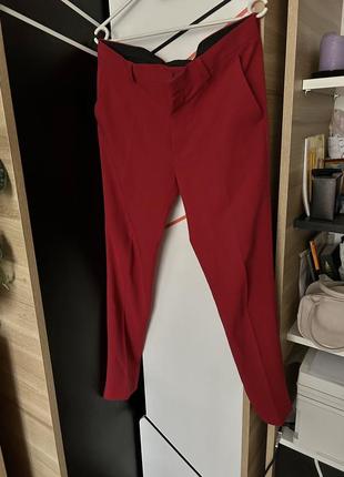 Asos шикарні червоні штани брюки для вагітних1 фото
