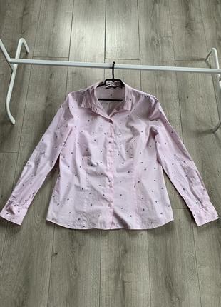 Сорочка рубашка жіноча ніжно рожевого кольору котон esmara розмір 50