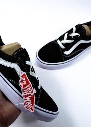 Кроссовки vans old skool black/white (черно-белые)