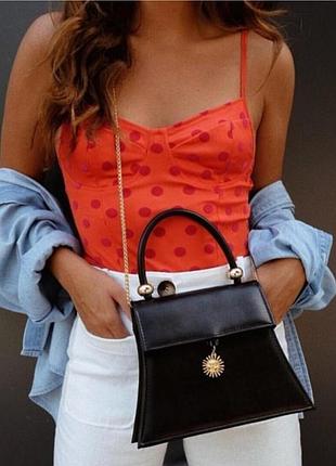 Боді zara в горошок