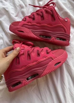Женские кроссовки osiris d3 pink / эксклюзивная женская обувь осирис розовые6 фото