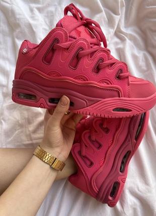 Женские кроссовки osiris d3 pink / эксклюзивная женская обувь осирис розовые5 фото