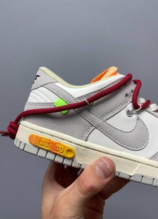 Кросівки nike dunk low off-white lot 358 фото