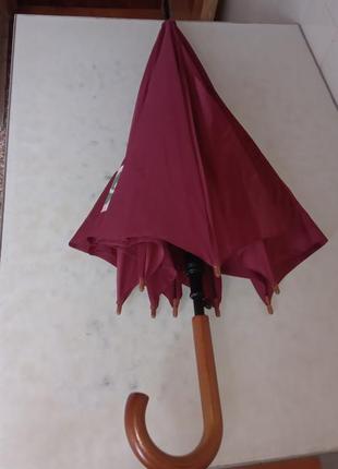 Зонт трость (деревянная ручка, купол 105 см)