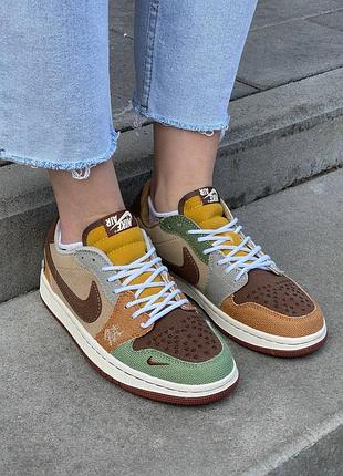 Кросівки jordan 1 retro low og zion williamson voodoo