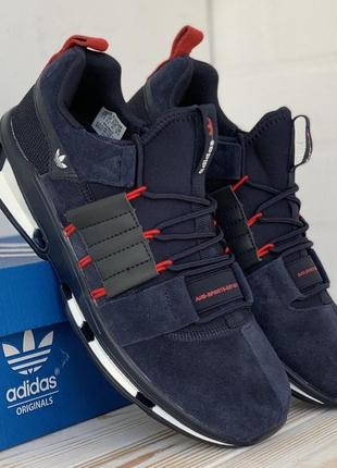 Розпродаж! adidas кросівки сині чоловічі замшеві замша адідас весняні осінні демісезонні демісезон відмінна якість низькі замша