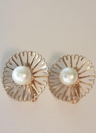 Серьги золотые 585 пробы