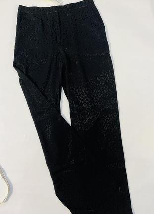 Красиві структоровані  чорні брючні штани kappahl8 фото