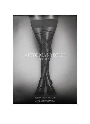 Чулки victoria's secret с узором1 фото