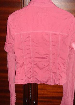 Женская розовая рубашка bgn, размер 38-40, м-l, eur 40, uk 12, beggon6 фото