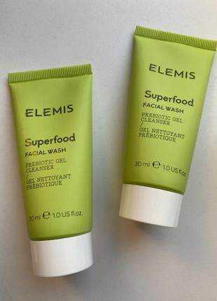 Зелена поживна маска для шкіри обличчя з пребіотиками elemis superfood vital veggie mask 30 ml