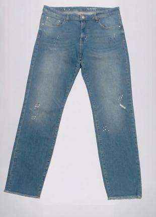 Стильные джинсы с брызгами краски, ботал, р. 50/52.