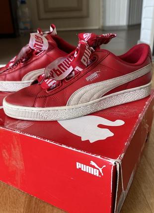 Кроссовки puma basket heart women's sneakers размер 40