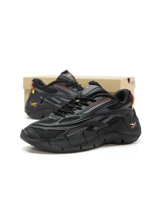 Чоловічі кросівки reebok zig kinetica 2.5 black рібок чорного кольору