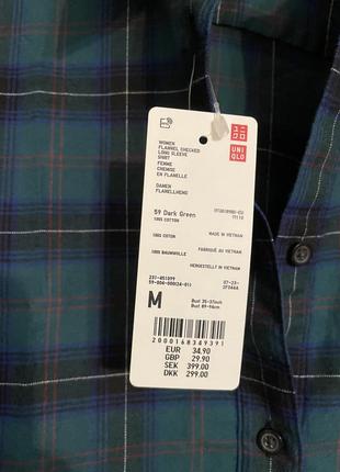 Рубашка фланель байка uniqlo размер м9 фото