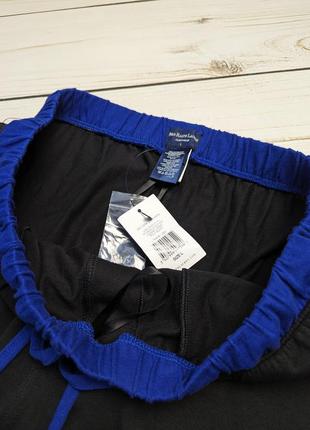 Мужские чёрные домашние штаны polo ralph lauren / поло ральф лорен для дома и сна6 фото