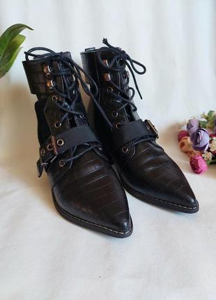 Жіночі черевики-козаки-ботинки4 фото