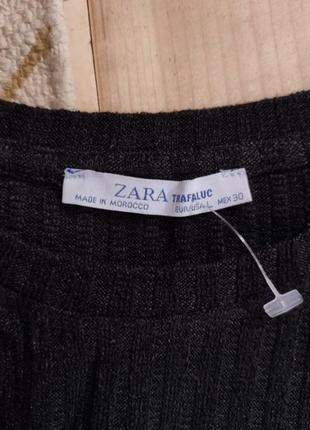Розпродаж! черное платье zara с длинными рукавами и рюшами по подолу9 фото