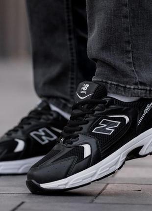 Кросівки new balance 530 чорні з білим 40-44 кроссовки мужские нью беленс