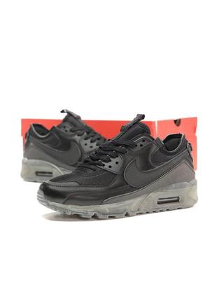 Чоловічі кросівки nike air max terrascape 90 black найк чорного кольору