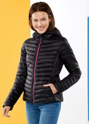 Куртка демисезонная водоотталкивающая и ветрозащитная для женщины esmara lidl 328117 34,xs черный2 фото
