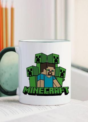 Чашка minecraft