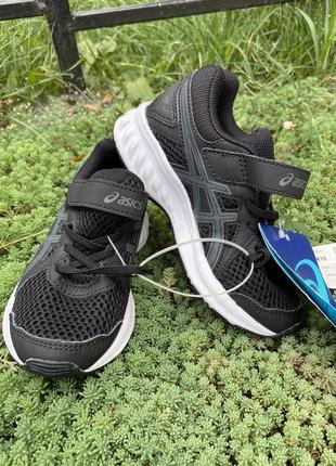 Кросівки asics оригінал з сша чорні, на липучці чорні кеди кроси2 фото