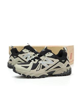 Чоловічі кросівки new balance 610v1 beige black бежевого з чорним кольорів