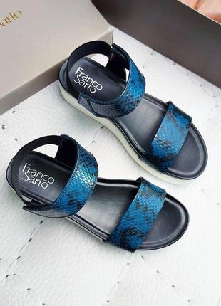 Franco sarto оригинал синие сандалии на платформе2 фото