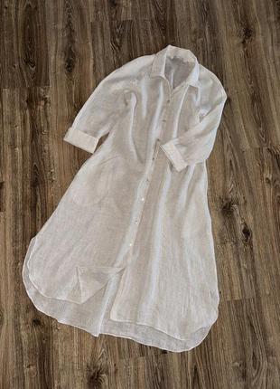 Сукня з льону довга zara s3 фото