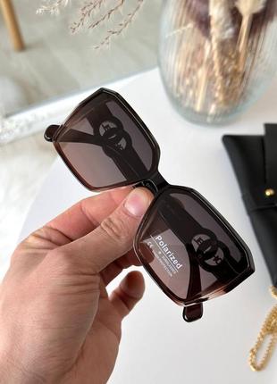 Класичні окуляри, uv400, коричневий