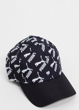 Puma bb aop cap 022944 01  кепка оригінал блайзер бейсболка унісекс чорна1 фото