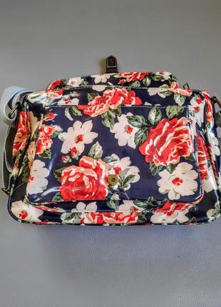 Удобная сумка через плечо винтажный стиль цветочный принт4 фото