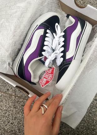 Крутые женские и мужские кеды vans knu skool purple фиолетовые2 фото