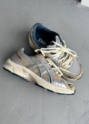 Asics gel-1130 кросівки чоловічі жіночі демі з сіткою весна осінь бежеві срібні сріблясті 🔝 мужские женские кроссовки топ качество беж серебряные6 фото