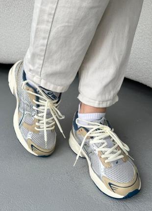Asics gel-1130 кросівки чоловічі жіночі демі з сіткою весна осінь бежеві срібні сріблясті 🔝 мужские женские кроссовки топ качество беж серебряные1 фото
