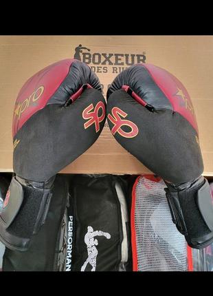 Боксерские перчатки для бокса starpro premier gel оригинал 14 унций 16 унций2 фото