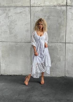 Платье длинное вечернее свадебное белое бежевое с корсетным лифом декольте открытыми...